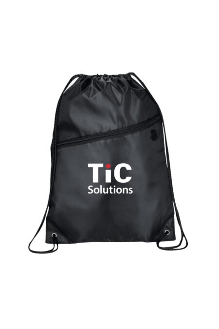 Alternative view of Drawstring Bag w/ zipper