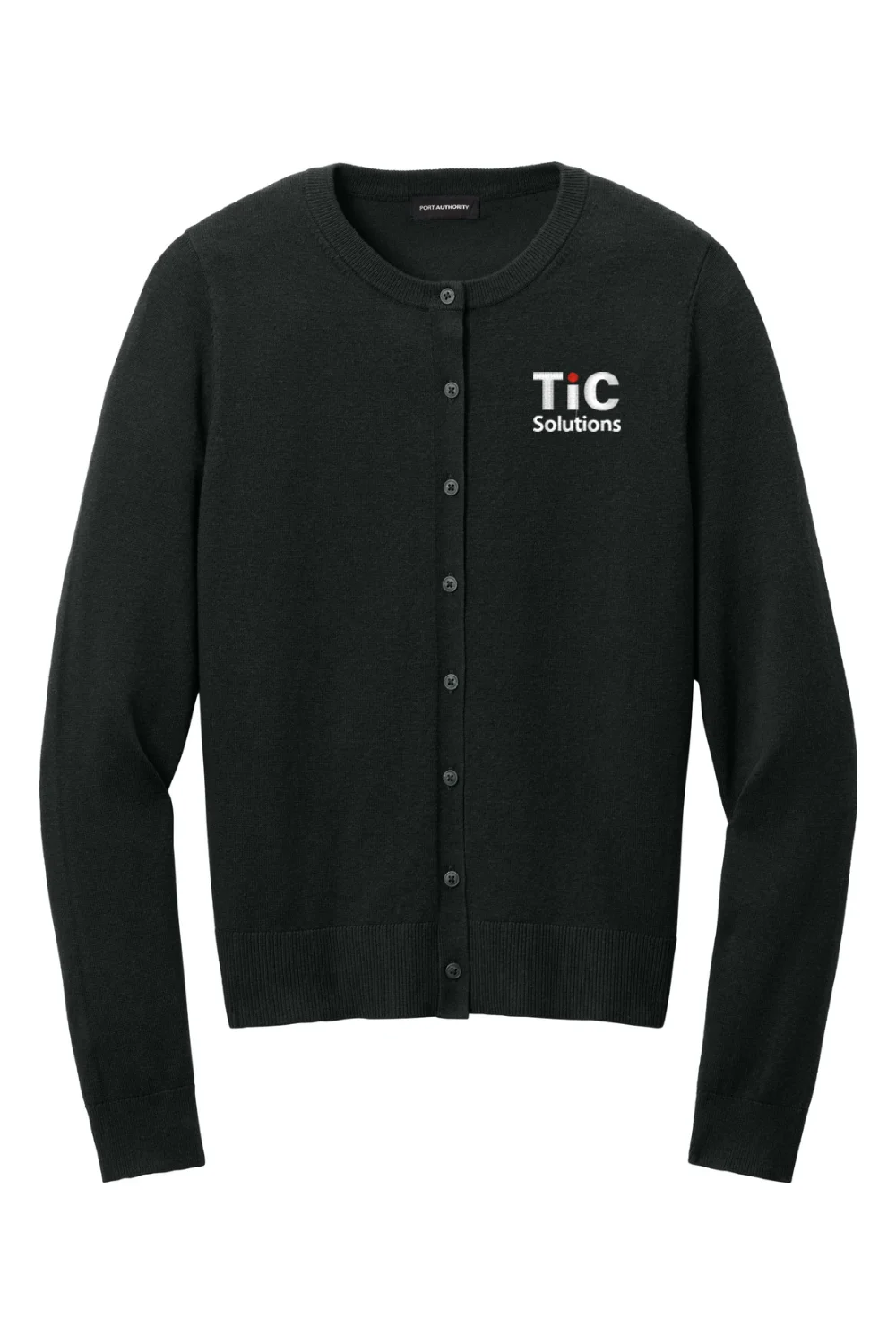 Alternative view of Women's Easy Care Crewneck Cardigan Sweater